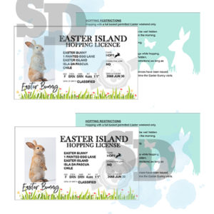 Easter Bunny Hopping Licence