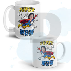 Super Mom - Photo Ceramic Mug Design