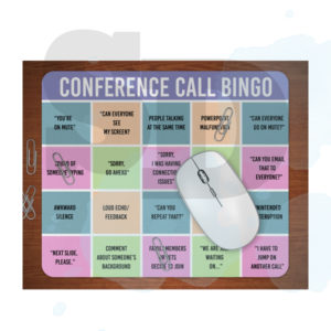 Conference Call Bingo Mousepad Design