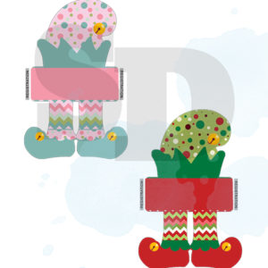 Polka Dot Elf Ornament Designs for Spicy Sublimation